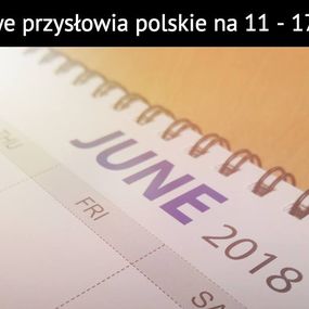 Okładka artykułu Tygodniowe przysłowia polskie na 11 - 17 Czerwca!