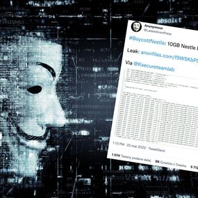 Okładka artykułu Anonymous zhakowali Nestlé i upublicznili dane firmy. Firma częściowo zawiesza działalność w Rosji.