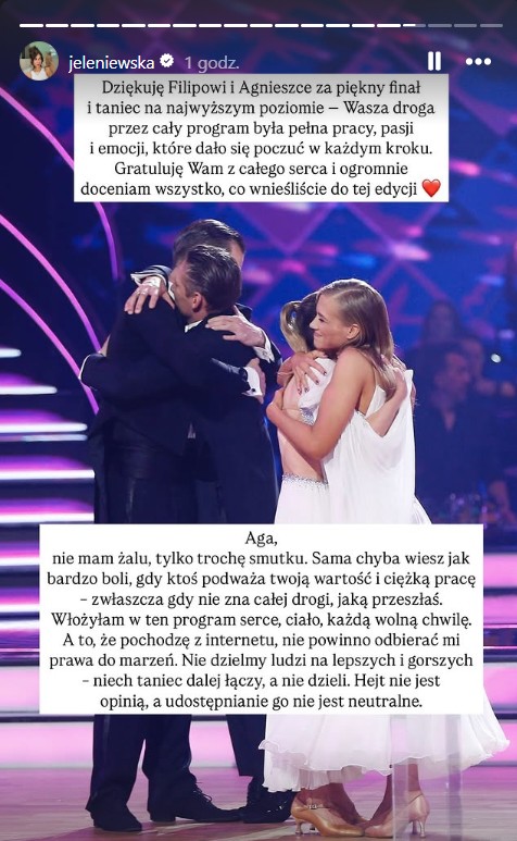 Zdjęcie Burza po finale „Tańca z Gwiazdami”! Jeleniewska odpowiada Kaczorowskiej: „Hejt nie jest opinią” #1