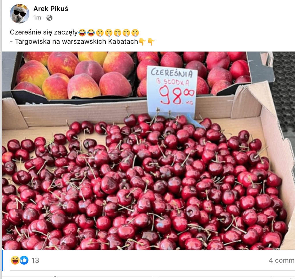 Zdjęcie Czereśnie symbolem DROŻYZNY. Te ceny zwalają z nóg! #1