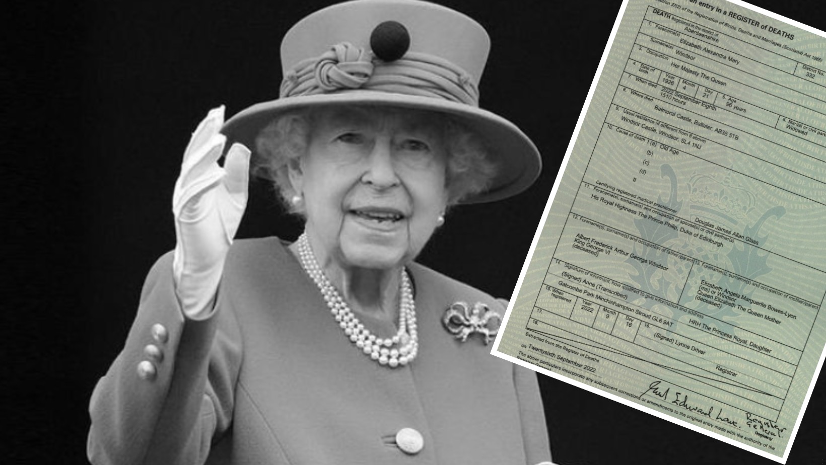 Ujawniono akt zgonu Elżbiety II. Co było przyczyną śmierci królowej?