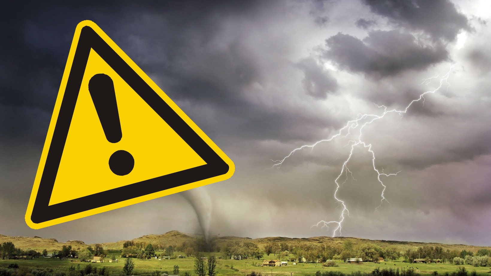 Pilny komunikat IMGW: „ryzyko wystąpienia trąby powietrznej”