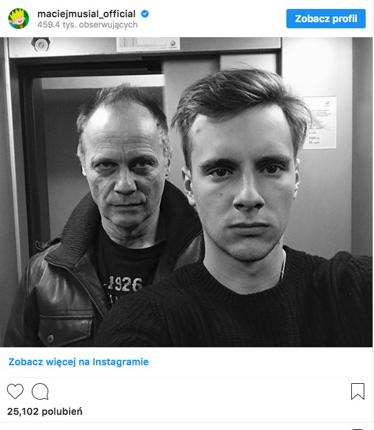 Zdjęcie Maciek Musiał udostępnił zdjęcie ze swoim ojcem. Mało kto wiedział, czym się zajmuje #1