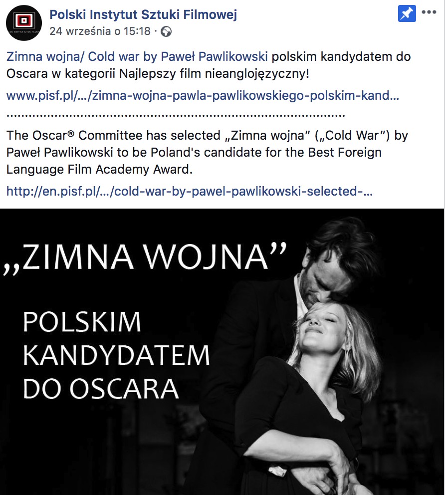 Zdjęcie ZIMNA WOJNA doceniona w CANNES. Teraz powalczy o OSCARA. #1