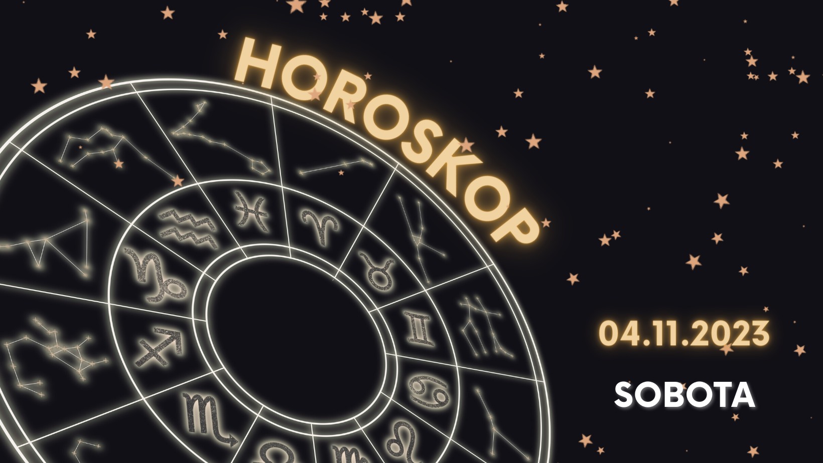 Horoskop weekendowy sobota 4 listopada 2023