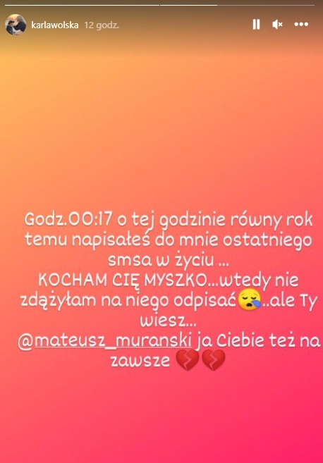 Zdjęcie Narzeczona Murańskiego ujawniła, co napisał jej w ostatnim SMS-ie. Nie zdążyła odpisać... #1