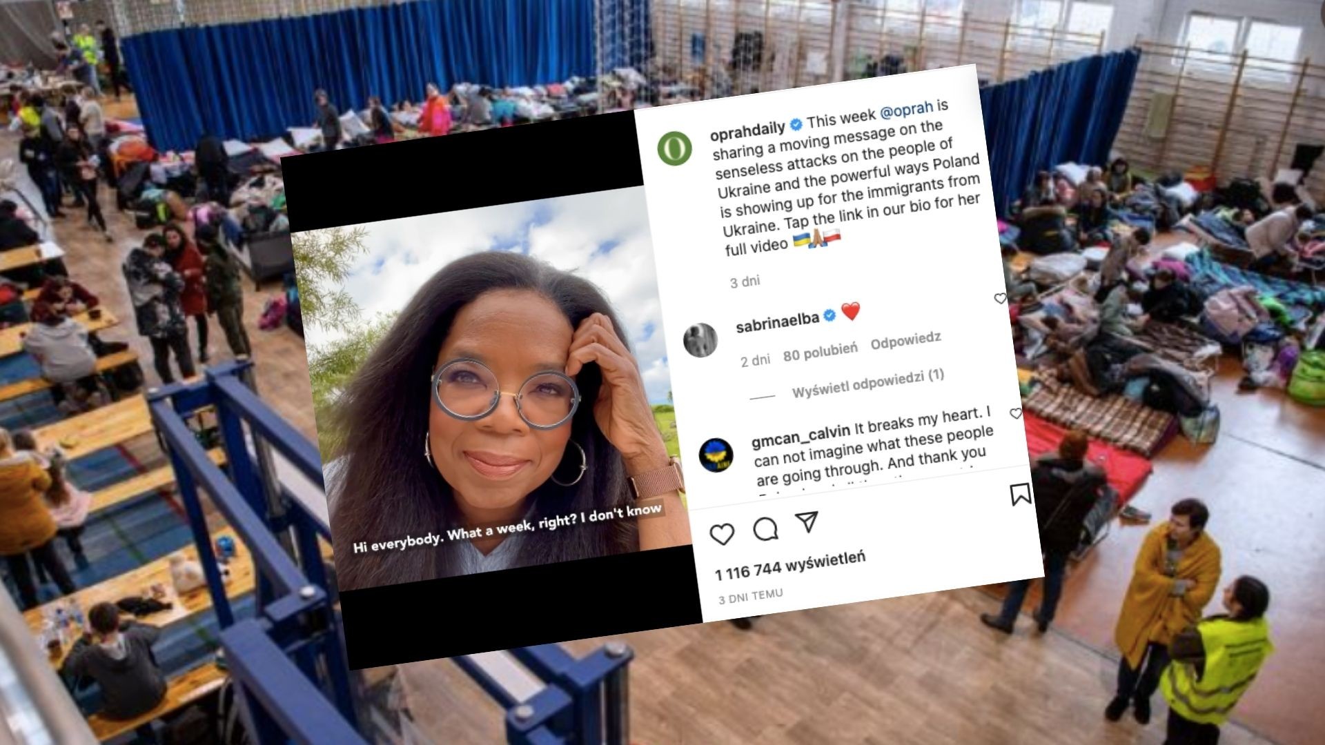 „Wyciągają dłoń do osób, których nawet nie znają”- Oprah Winfrey poruszona wielkim sercem Polaków!