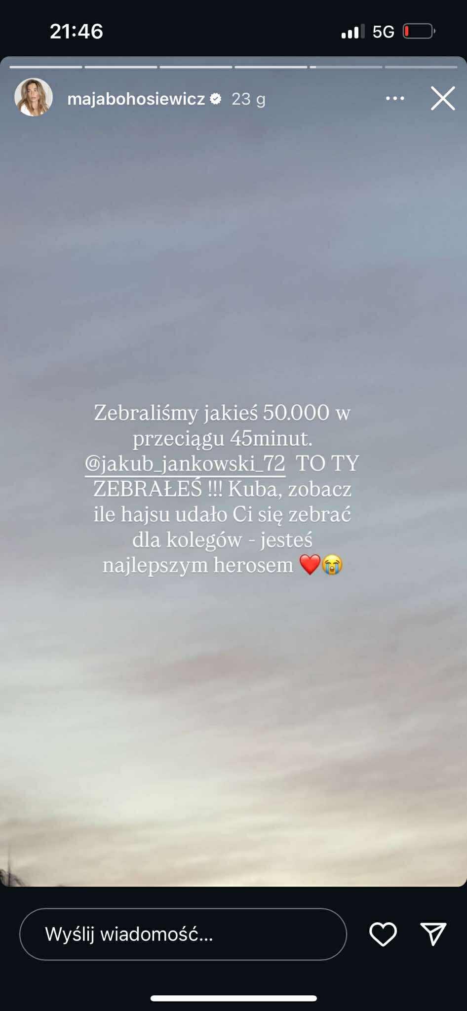 Zdjęcie „Złamałeś mi serce, młody" - Maja Bohosiewicz w żałobie. Nie żyje chłopiec. Ruszyła zbiórka! #3