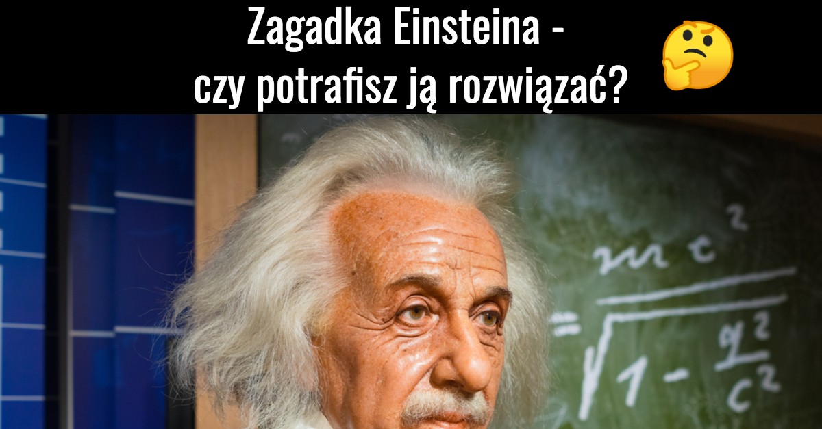 Zagadka Einsteina- czy potrafisz ją rozwiązać? Sprawdź się!