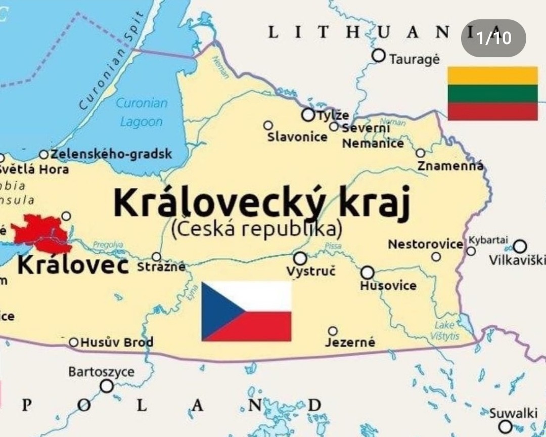 Czesi w końcu mają dostęp do morza! Zamiast Kaliningradu jest Královec.