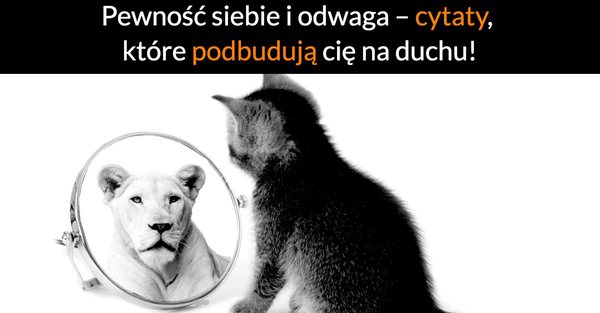 Pewność siebie i odwaga – cytaty, które podbudują cię na duchu!
