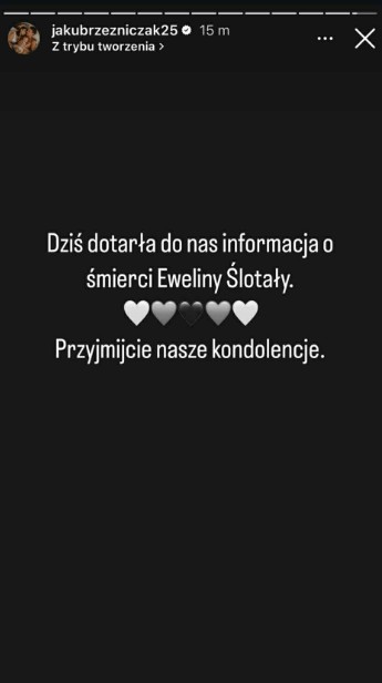Zdjęcie Ewelina Ślotała nie żyje. Jakub Rzeźniczak żegna byłą partnerkę #1