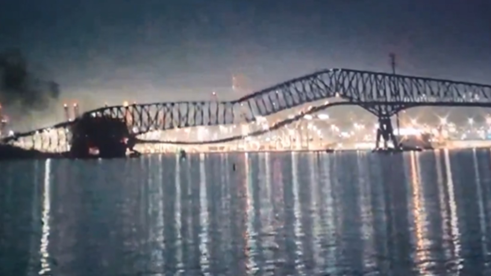 Runął most Key Bridge w USA! [WIDEO]