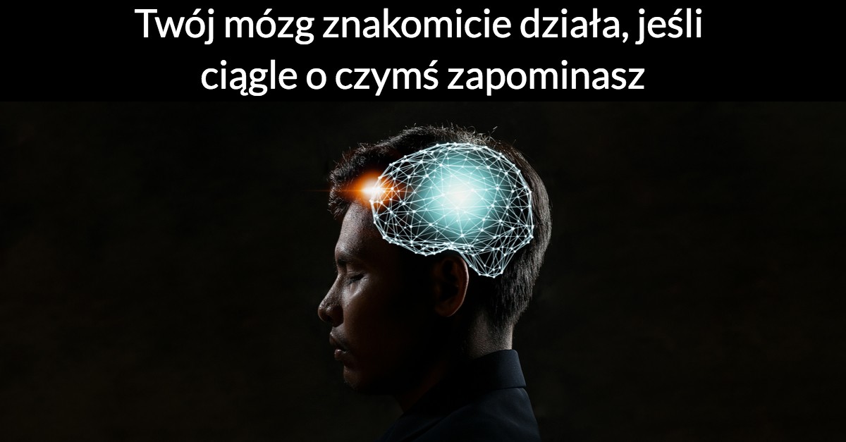 Twój mózg znakomicie działa, jeśli ciągle o czymś zapominasz
