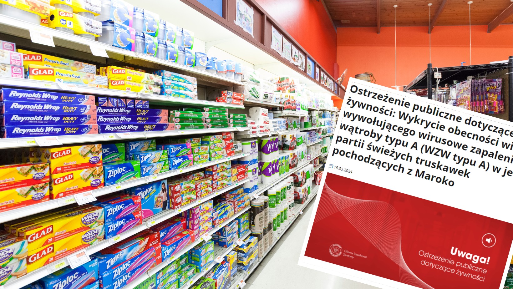 GIS ostrzega! Niebezpieczne produkty w znanych sklepach spożywczych!