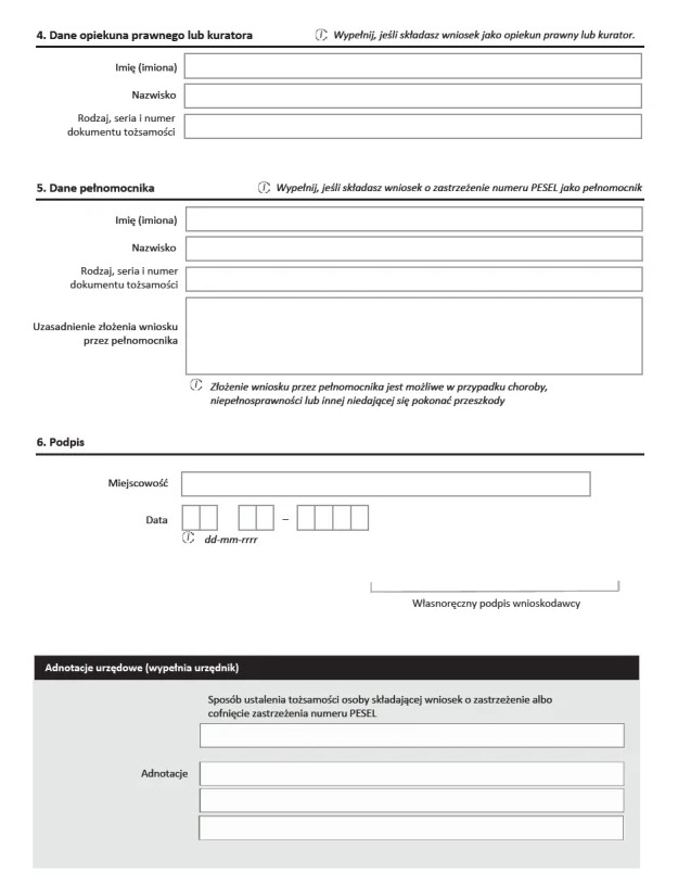Zdjęcie Jak zastrzec numer PESEL? [Wzór wniosku] #2