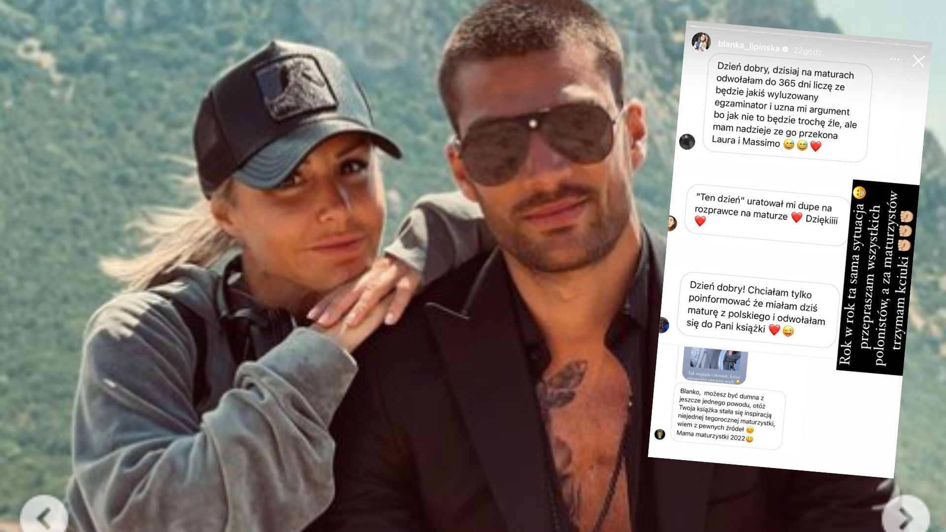 „365 dni” na maturach. Maturzyści pisali o relacji Laury i Massimo