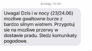 Zdjęcie "Uwaga" - RCB ostrzega przed zagrożeniem #1