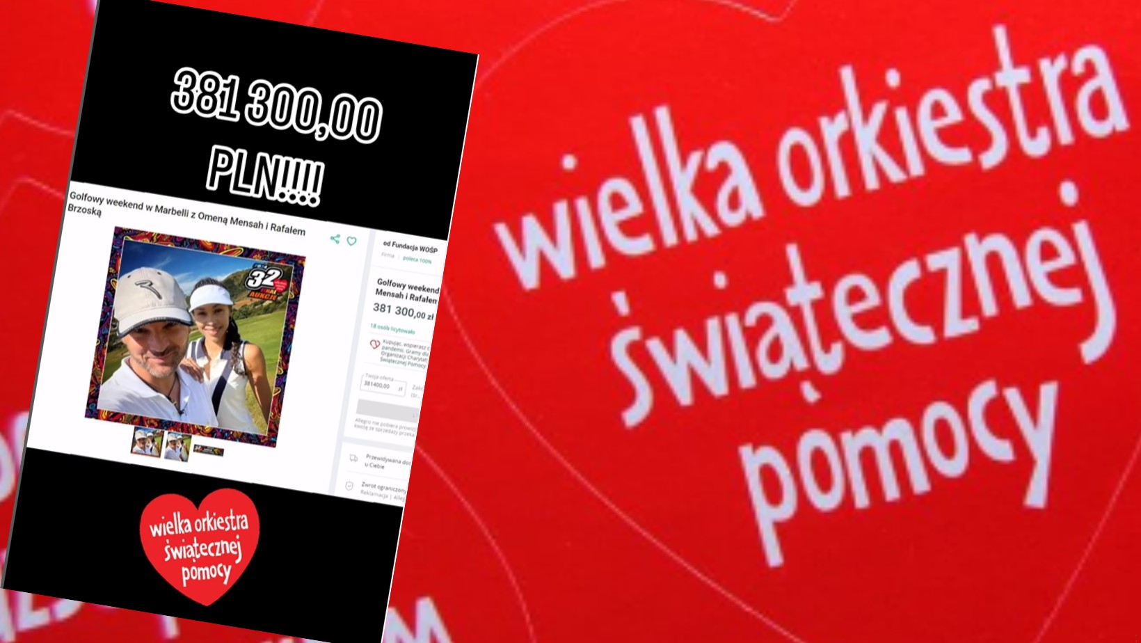 Zdjęcie „Kwota zwala z nóg”. Omenaa Mensah i Rafał Brzoska pobili rekord WOŚP! #1