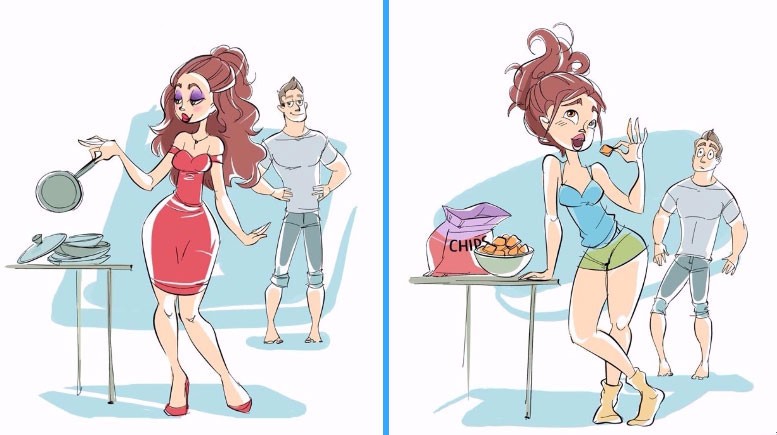 8 komiksów, które w zabawny sposób ukazują, jak w 100 dni zmienia się nasze życie