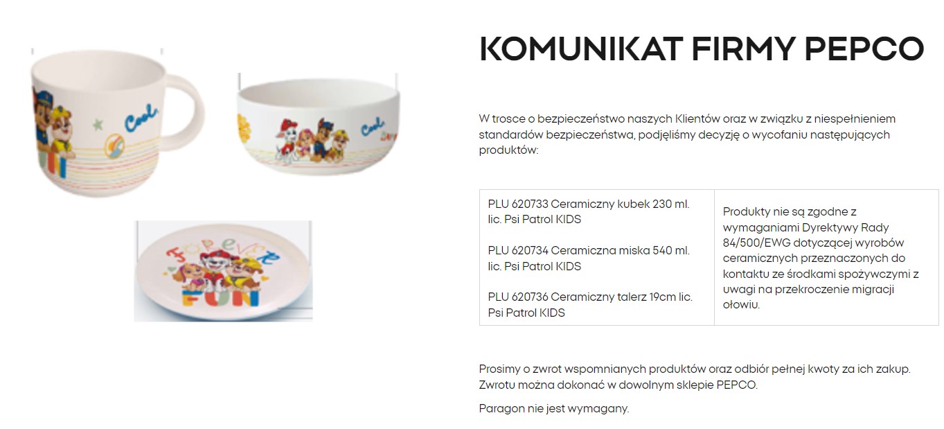 Zdjęcie Pepco wycofuje produkt dla dzieci! Zagrożenie dla zdrowia! #1