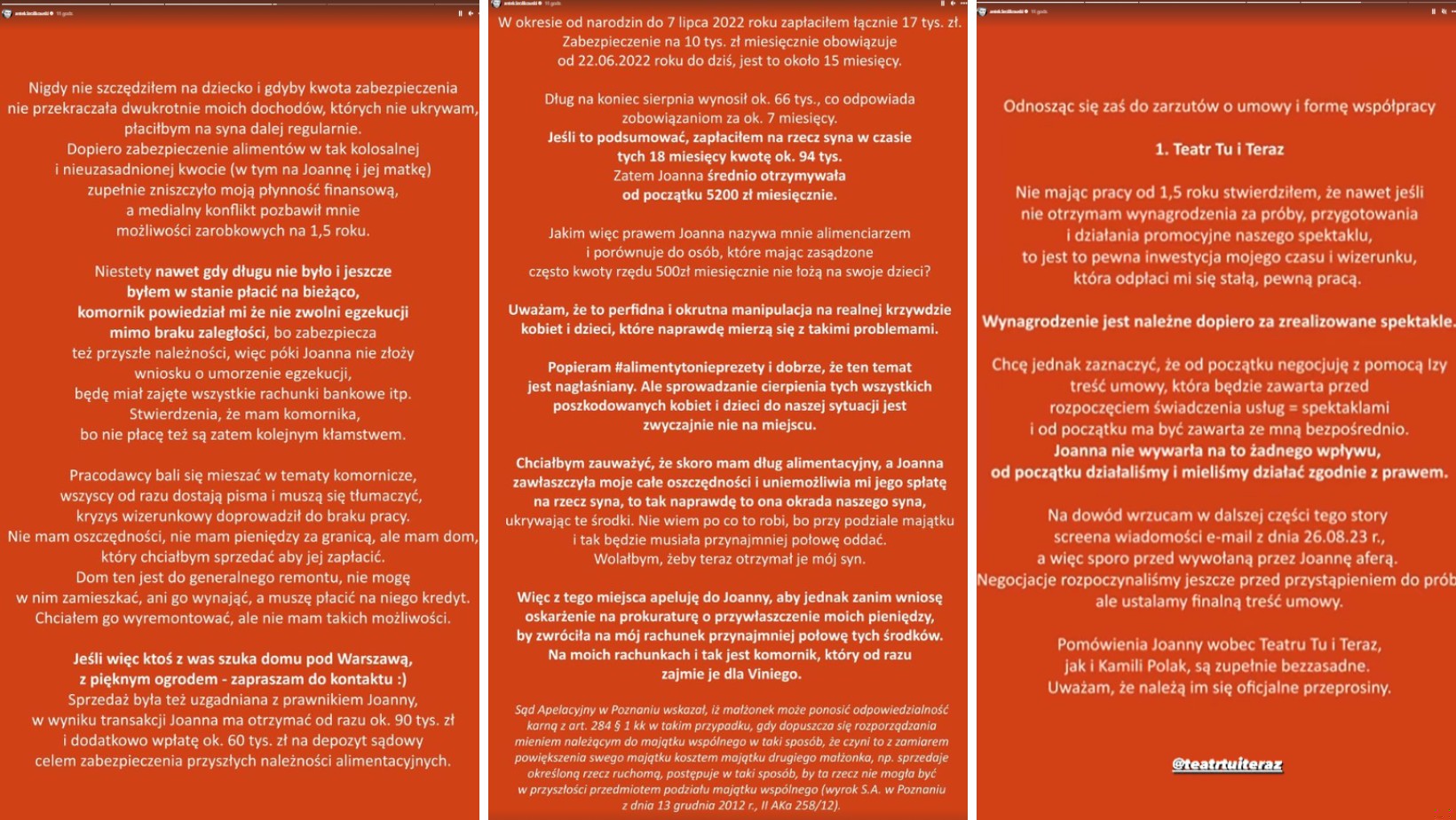 Zdjęcie Antek Królikowski zarzuca Opoździe kłamstwo w sprawie alimentów: „Joanna manipuluje” #3