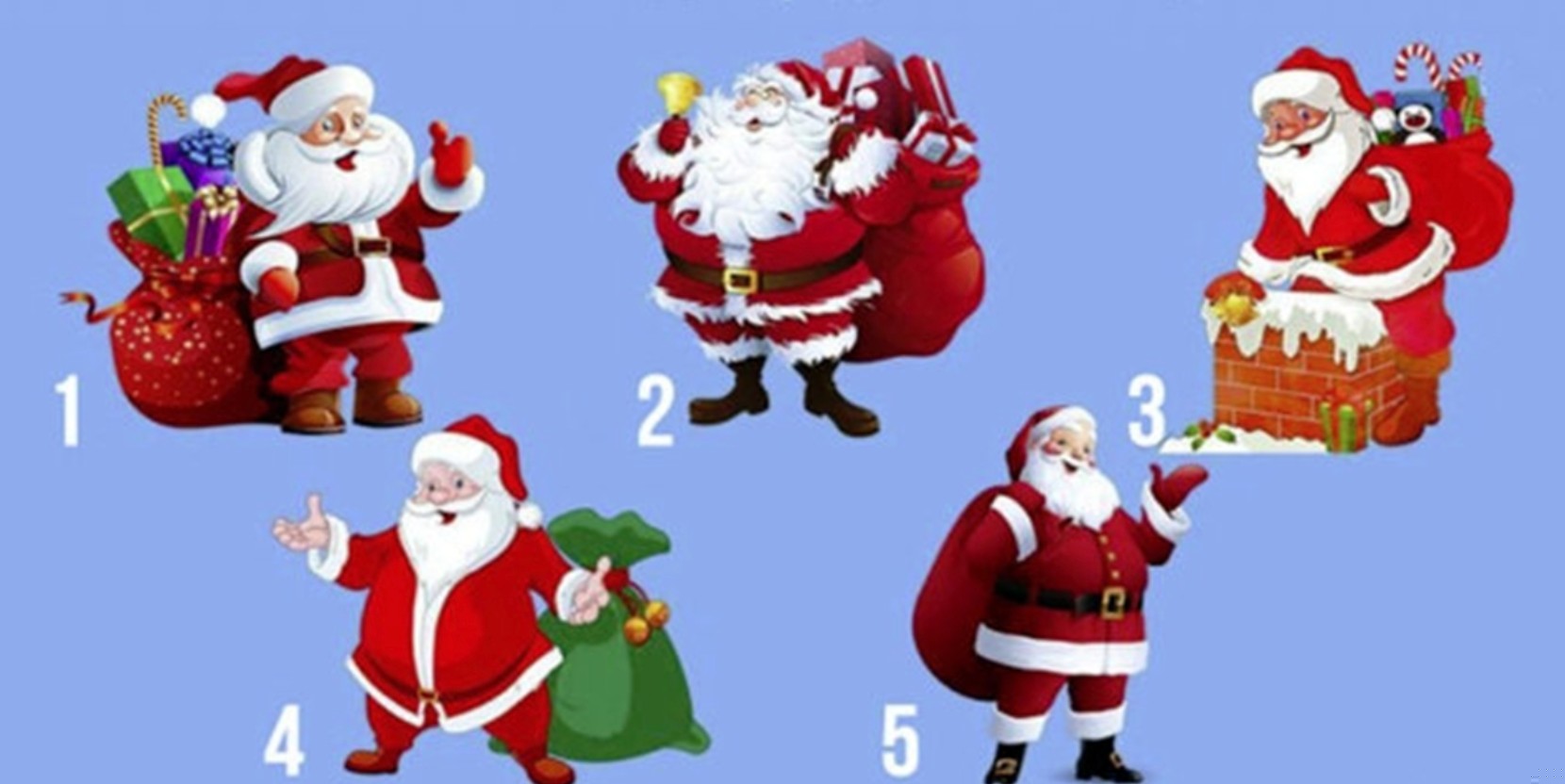 Jesteś ciekaw co szykuje dla ciebie nowy rok? Wybierz Mikołaja, który zdradzi ci odpowiedź!