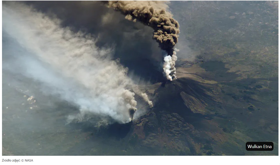 Wulkan Etna znów daje o sobie znać!