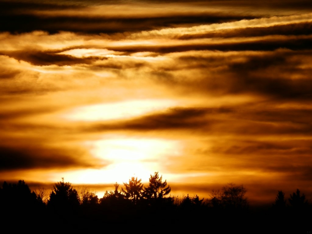 Świat wydaje się taki czysty, gdy spogląda się w niebo.