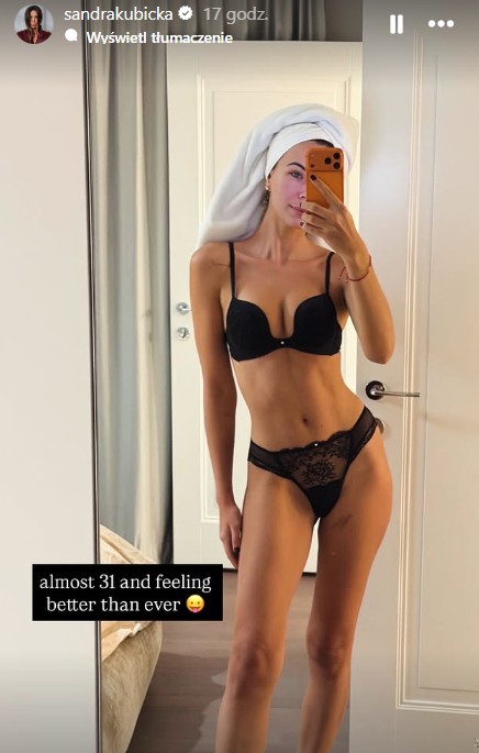 Zdjęcie Kubicka w bieliźnie prezentuje metamorfozę – „Nigdy nie czułam się lepiej” #1