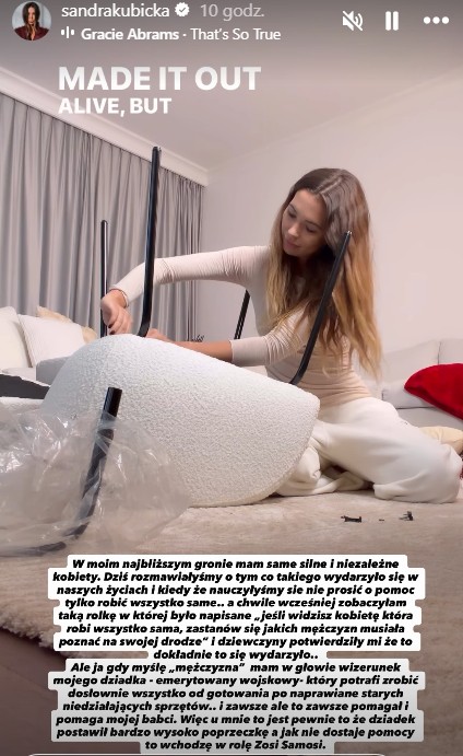 Zdjęcie Kubicka pisze o kobietach, które „robią wszystko same”. Baron poczuje się wywołany? #1